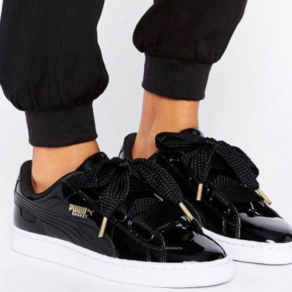 Puma patent leather sneakers